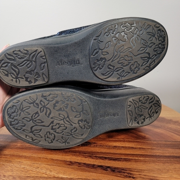Alegria Lauryn Professional Loafers Blue Sparkle Size 39 - Picture 11 of 17